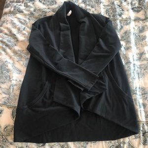 Lucy size medium open front cardigan black